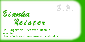 bianka meister business card